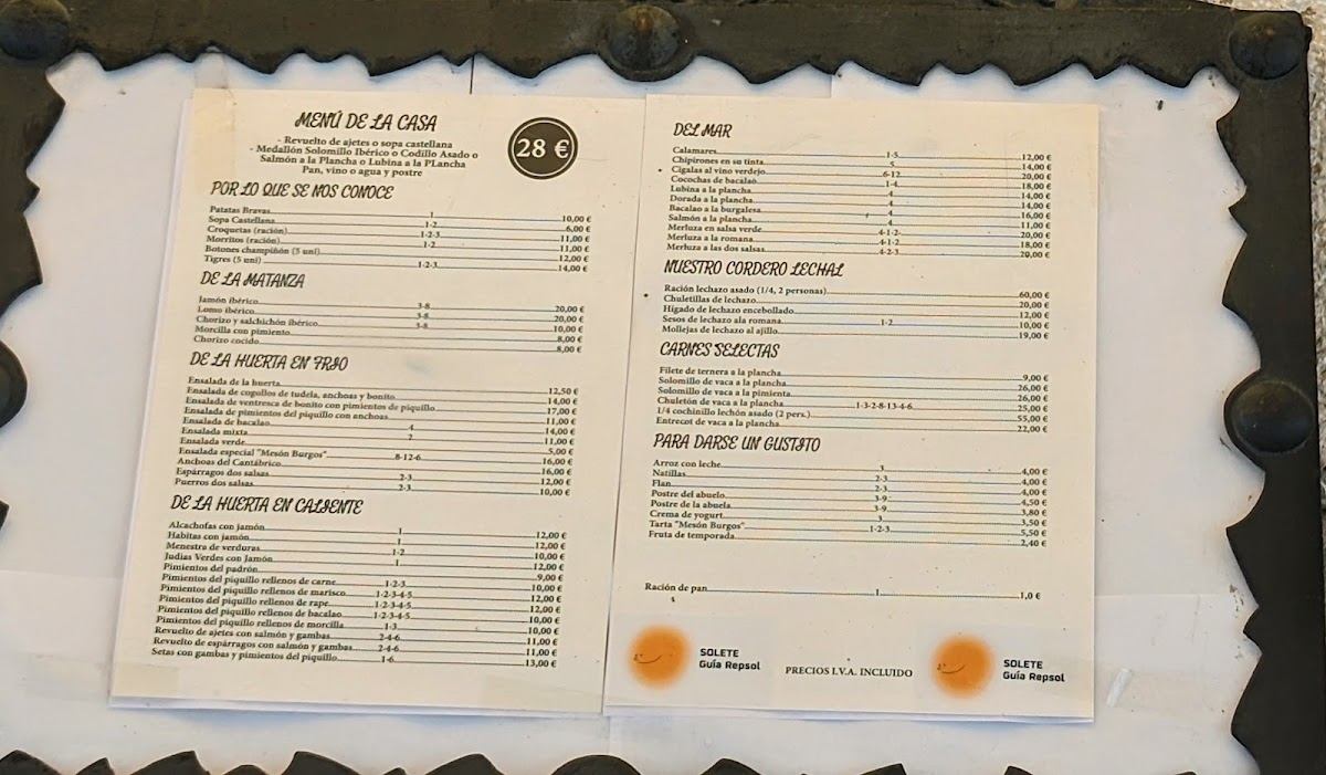 Menu Restaurante Meson Burgos-1