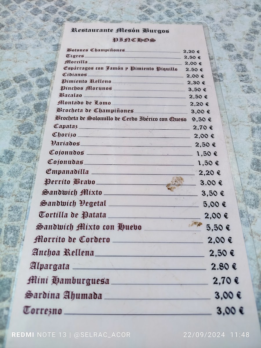 Menu Restaurante Meson Burgos-6