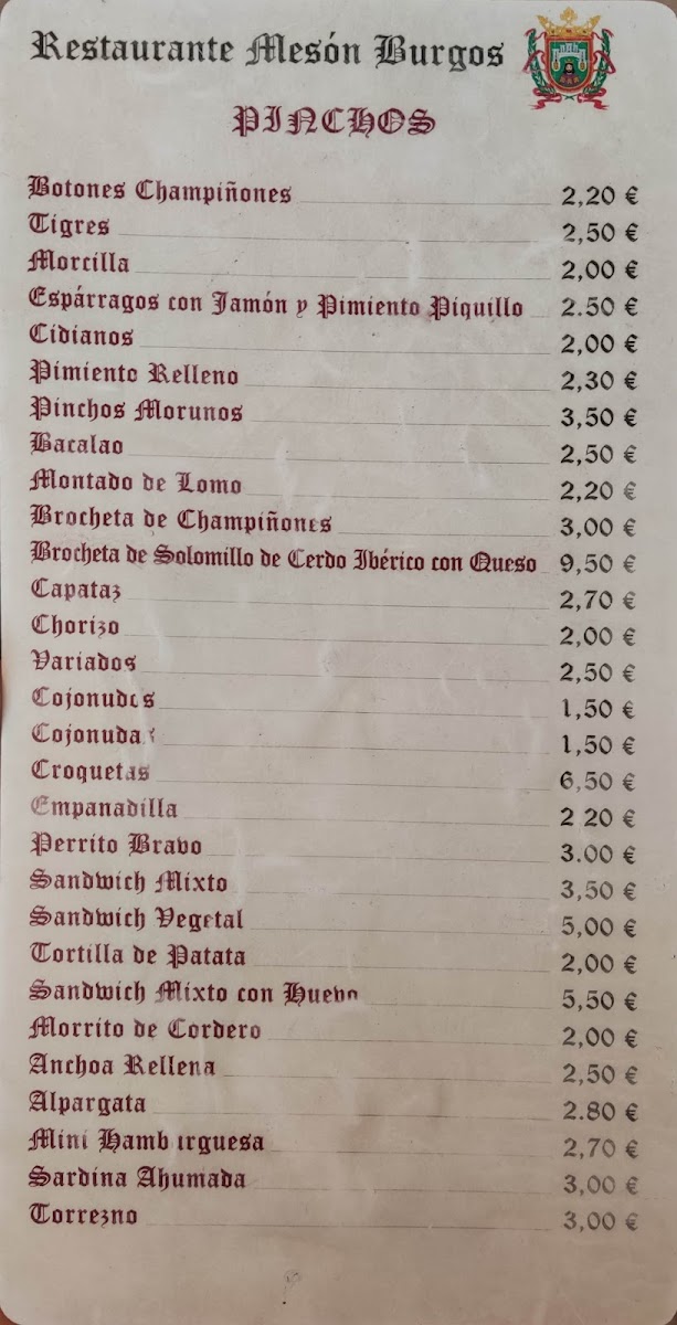 Menu Restaurante Meson Burgos-9